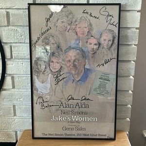Neil Simon Jake’s Women Autographed Play Poster